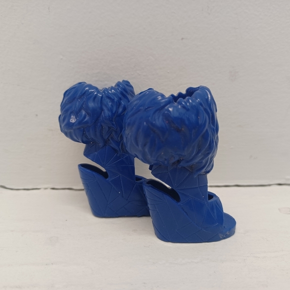 DC Super Hero Girls Frost Blue Wedge Heel Boots *Shoes Only* - Picture 2 of 7